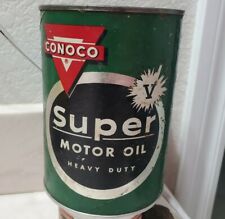 1950's Conoco Super Heavy Motor Oil 1 Liter picture