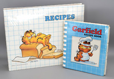 Vintage Garfield Recipes Accordion Folder Organizer Recipe Book Grill Cook Chef picture