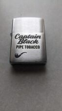 Captain Black Zippo Pipe Lighter Chrome Unfired picture