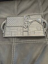 Vintage John Wright Cast Iron Gingerbread House Mold 2 Sided 1985 Has A Flaw picture