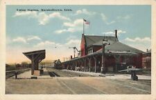 Union Station Marshalltown Iowa IA Railroad Depot Train c1920 Postcard picture