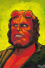 Hellboy ..original, acrylic paint illustration picture