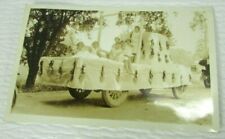 May Day Parade Float Little Girls B&W Photo Antique 5 1/4x 3 1/2 mb166 Albumen picture