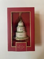NIB LENOX ORNAMENT 2022 Our First Christmas Together Porcelain ￼Cake 893711 $80 picture