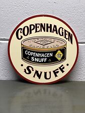 COPENHAGEN Snuff Thick Metal Sign Tobacco Smoke Cigar Pipe Chew Lounge Gas Oil picture