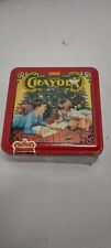 Vintage 1992 Crayola Collectible Holiday Tin, bear ornament, 64 crayons SEALED picture