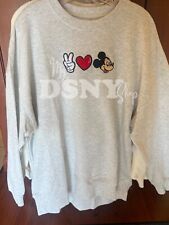 2024 Disney Parks Peace Love Mickey Oversize Embroidered Sweatshirt Adult Small picture