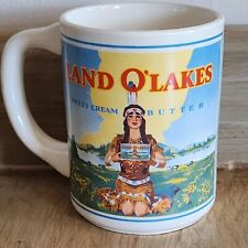 Vintage Land O'Lakes Mug Sweet Cream Butter Native American Advertising Coffee picture