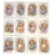 Vintage Greeting Cards Heavenly Angels Assorted 12 Cards & Envelopes UNUSED picture
