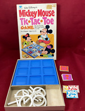 1977 WALT DISNEY MICKEY MOUSE TIC TAC TOE GAME COMPLETE + BOX picture