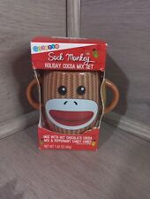 Galerie Sock Monkey Holiday Cocoa Mix Set Mug Hot Chocolate Cup expired picture