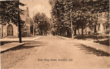 West King Street Franklin IN Divided Postcard c1909 picture