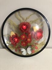 vintage butterfly faux flowers light up wall decor  picture