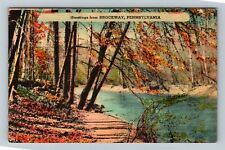 Brockway PA-Pennsylvania Scenic Greetings c1947 Vintage Souvenir Postcard picture