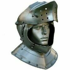 Medieval Knight Tournament Close Armor Helmet Replica Sca Larp Halloween picture