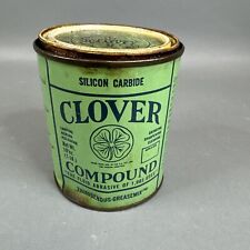 Vintage Clover One pound Tin Honing Polishing Compound 3/4 Full picture