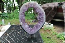 Tall 14.5 inch Very Beautiful Very Excellent Quality Amethyst Geode Slice/Ring picture
