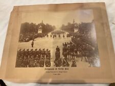 1595 VICTOR HUGO FUNERAL PROCESSION 1885 LARGE PHOTO CHAMPS ELYSEES 15 X 12 picture