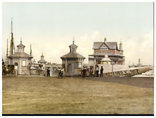 England, Lowestoft, Entrance to the Jetty Vintage Photochrome, Photochromy, picture
