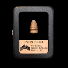 Original Union Bullet - Civil War - Sharps Carbine - With Display Case picture
