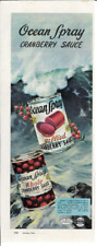 1948 OCEAN SPRAY Cranberry Sauce Jellied Whole Vintage Magazine Print Ad picture