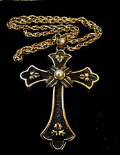 Limited Edition / Sarah Coventry Cross Pendant 1975 Collectable Jewelry Crucifix picture
