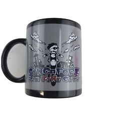 Singapore Is A Fine City Violations & Fines Black & Gray Ceramic Coffee Mug Cup picture