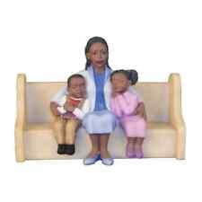Pew: Mother Hugging Kids figurine African American brand new with box. picture
