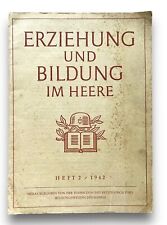 WWII Germany Education and Training In The Army Notebook 1942 picture