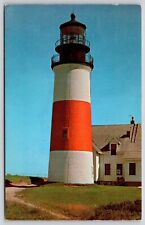 Sankaty Head Light House Nantucket Massachusetts Mass MA WOB PM Vintage Postcard picture
