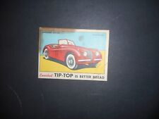 1954 TIP TOP BREAD SPORTS CAR CARD  JAGUAR picture