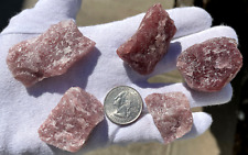 US SELLER 105g LOT STRAWBERRY QUARTZ NATURAL UNTREATED SPECIMEN CHUNKS RAW ROUGH picture