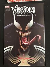 Venom : Lethal Protector#1 -MICO SUAYAN SIGNED With COA Exclusive Trade Variant picture