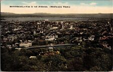 Aerial Bird's Eye View of Montreal c1910s Vintage Postcard P06 picture