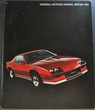 1981 GM Annual Report 1982 Chevrolet Buick Cadillac Pontiac Oldsmobile GMC 82 picture