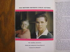 1/1962 TV Guide(TONY DOW/JIMMY MATHERS/MYRNA  FAHEY/BOB  NEWHART/ROBERT CRAWFORD picture