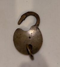 Antique Brass Padlock With Key. Many & Marshall NY 1860 picture