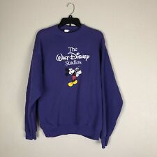 Walt Disney Studio Pullover Sweatshirt Size XL Purple Vtg picture