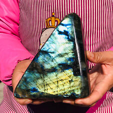 1780g Huge Gorgeous Labradorite Quartz Crystal Stone Specimen Healing 548 picture
