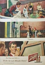 1949 Schlitz Brewing Co Beer Vintage Ad Man standing on balcony 423 picture