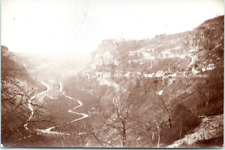 France, Rocamadour, panorama vintage silver print, silver print 5x8  picture