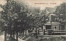 A View Of The Residences On Seventh Street, Charleston, Illinois IL 1910 picture