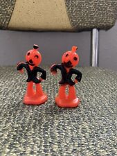 Vintage Rosbro Halloween Cake Toppers 1950’s Hard Plastic picture