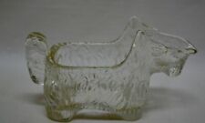 Vtg Art Deco 1930s Glass Scottish Terrier Scotty Dog Candy Nut Dish Container Sm picture