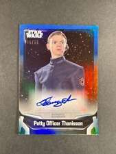 2021 Star Wars Topps Signature Series Petty Officer Thanisson Blue Auto /50 picture
