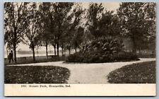 Postcard Indiana IN c.1900's B&W Sunset Park Evansville Y3 picture