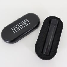 NEW CLIPPER Lighter METAL MATT MATTE BLACK w/Gift Box stoner 420 classic vintage picture