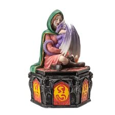 PT Anne Stokes Dragon Friendship Fall Trinket Box with Lid picture