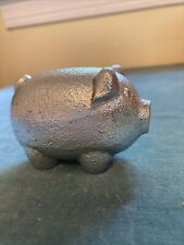 VINTAGE HEAVY IRON PIG PIGGY PAPER WEIGHT picture