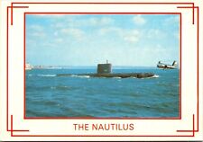 U.S.S. Nautilus Submarine New London Harbor Naval Postcard Chrome Unposted A1403 picture